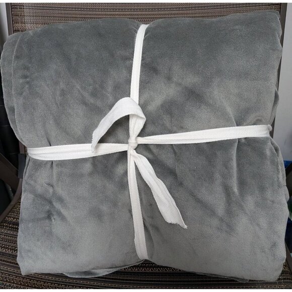 Quince Other - Quince Cotton Velvet Room Darkening Curtain Color Dark Grey Size 48x96 -NEW-